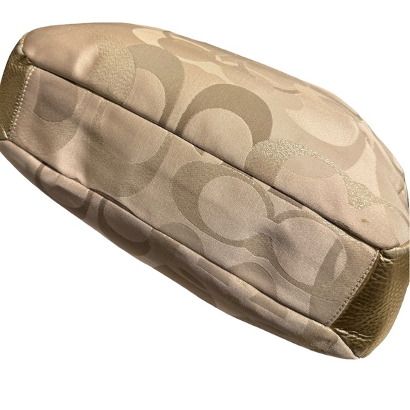 Coach Metallic Gold and Cream Tote - Picture 10 of 10
